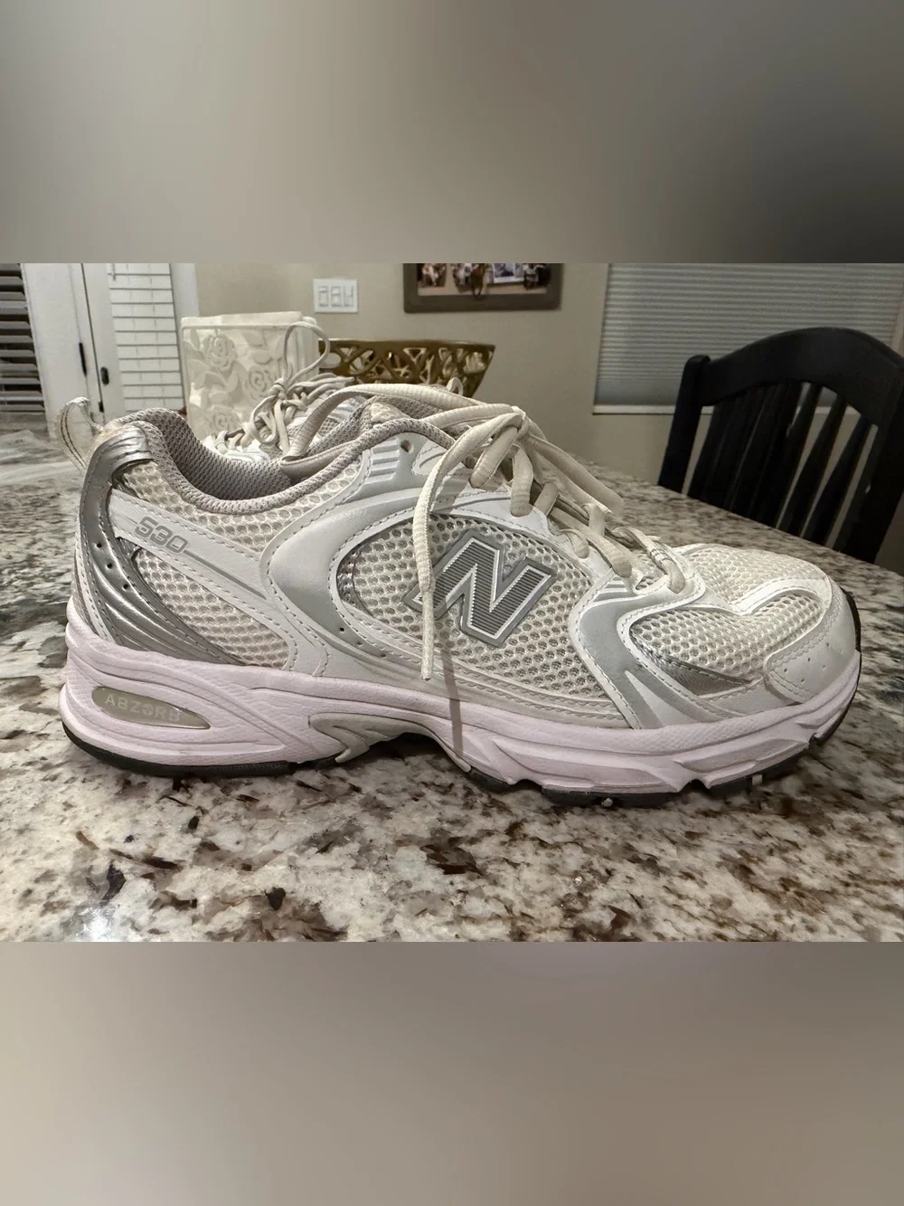 New Balance Women’s 530 Sneakers in White and Light Gray